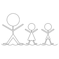 stick family border 004